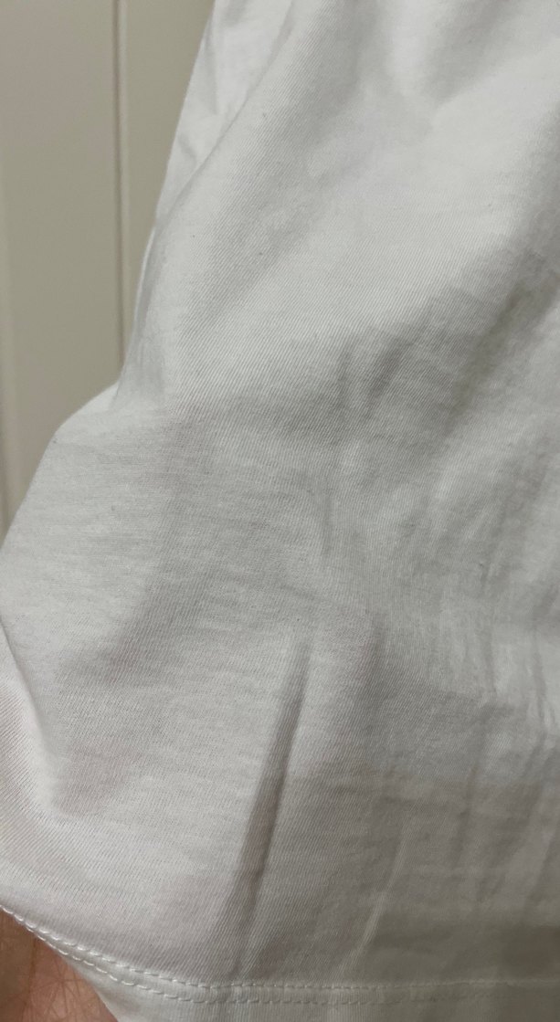 Kadın Beyaz Kısa Kollu Pamuklu Tişört - Görsel 4