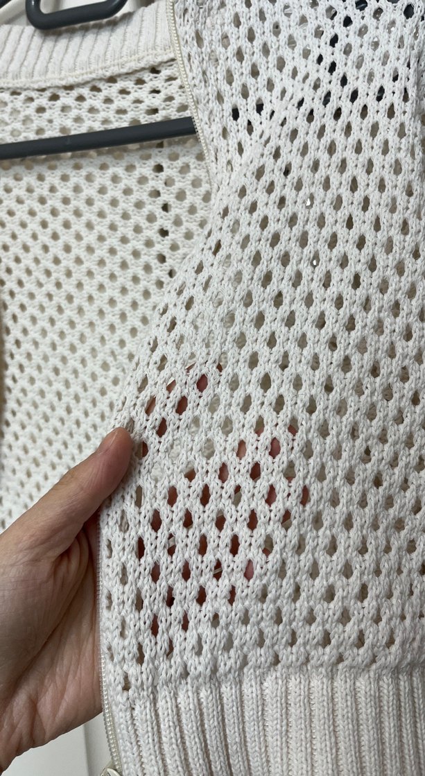 Gri Örgü Kadın Hırka,Uzun Kollu - Görsel 5