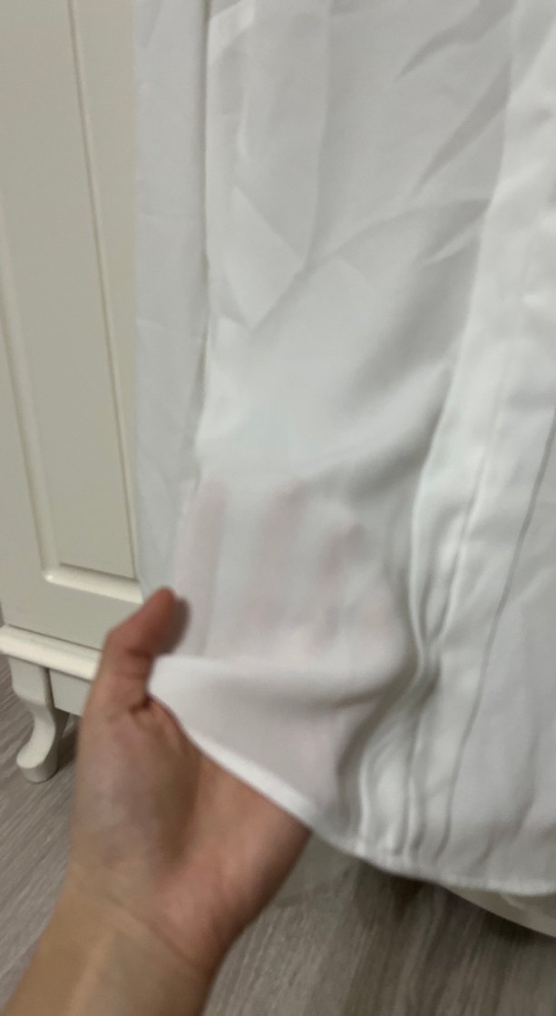 Gri V Yaka Düğmeli Kadın Gömlek - Görsel 3