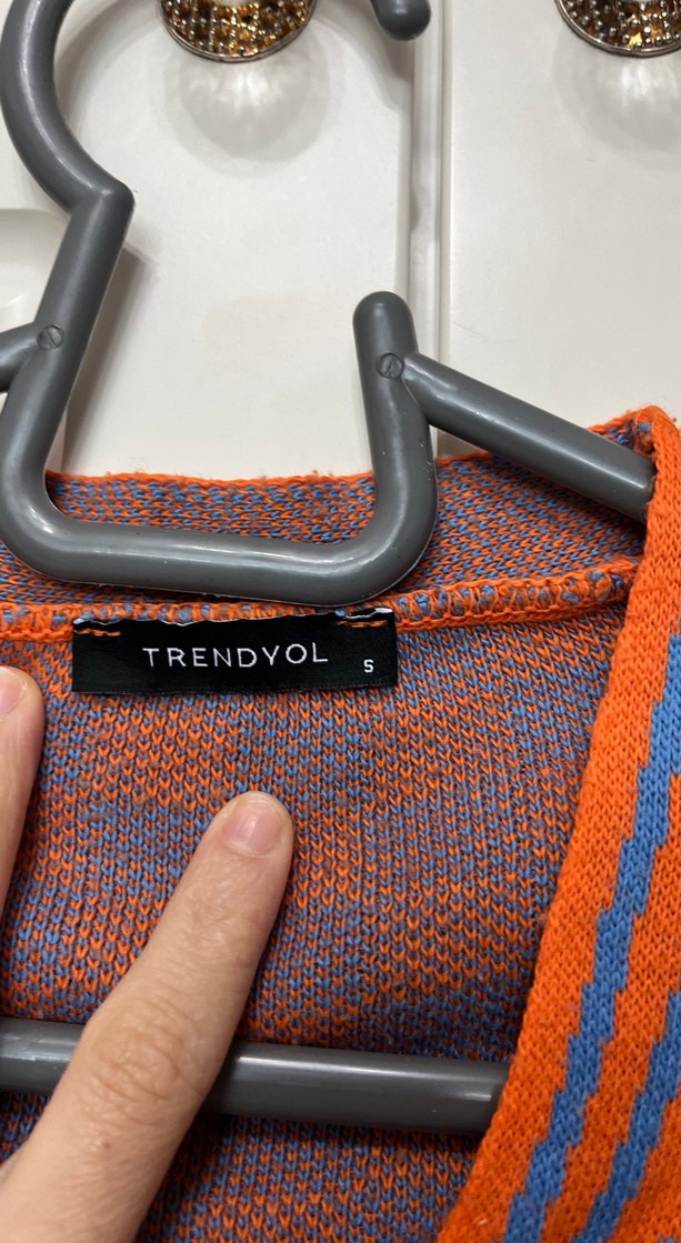 Kadın Çok Renkli Kareli Hırka - Görsel 4