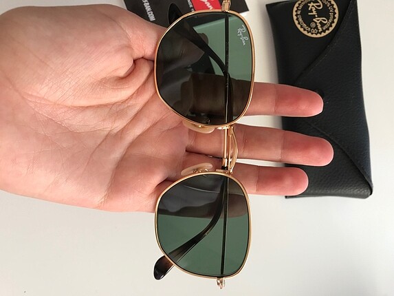 Ray ban beşgen gold güneş gözlüğü