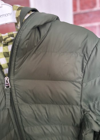 Fermuarlı Koyu Yeşil Kadın Kışlık Ceket - Görsel 4