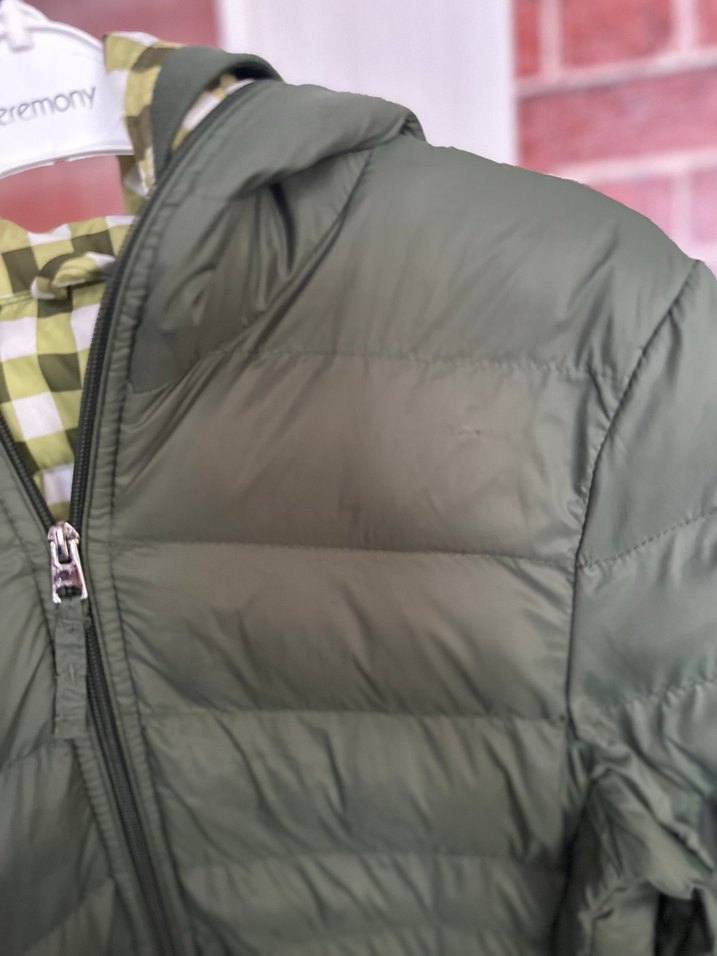 Fermuarlı Koyu Yeşil Kadın Kışlık Ceket - Görsel 4