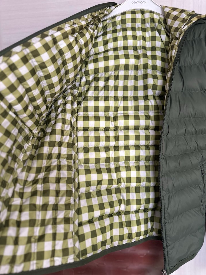 Fermuarlı Koyu Yeşil Kadın Kışlık Ceket - Görsel 2