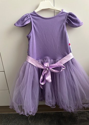Kız Çocuk Mor Prenses Elbise - Görsel 2