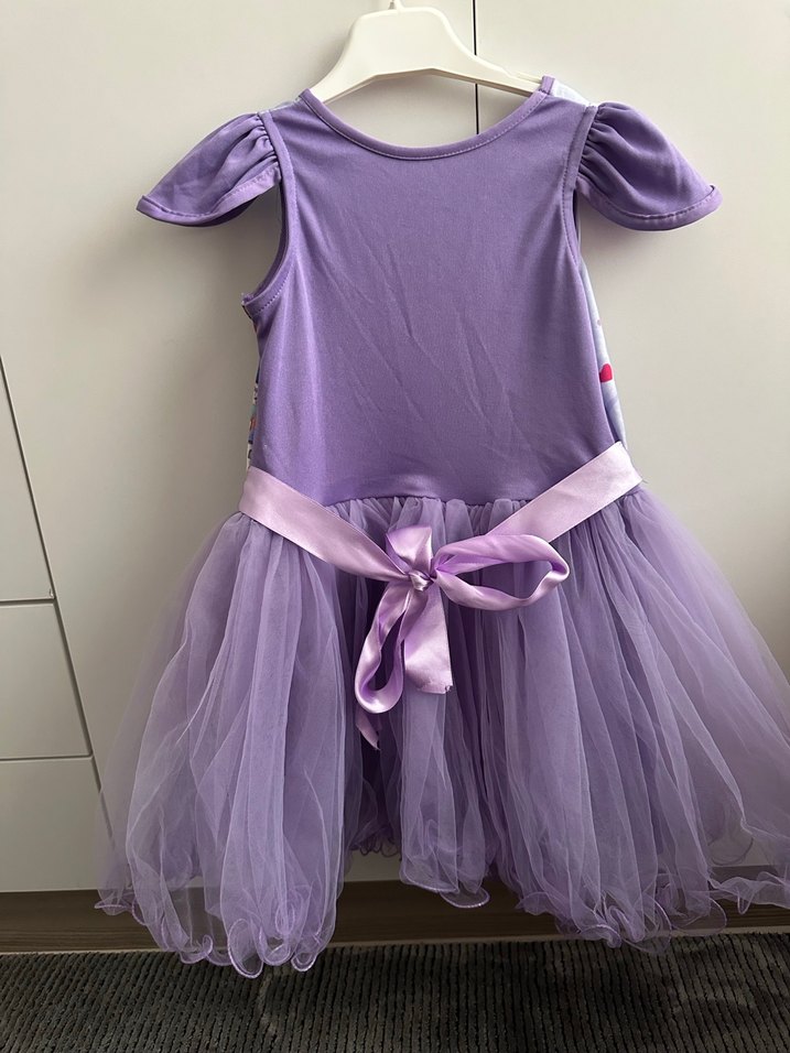 Kız Çocuk Mor Prenses Elbise - Görsel 2