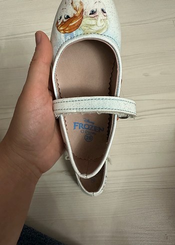 Kız Çocuk Beyaz Baskılı Tokalı Babet - Görsel 5