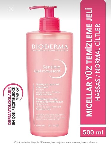 Bıoderma yüz yıkama jeli