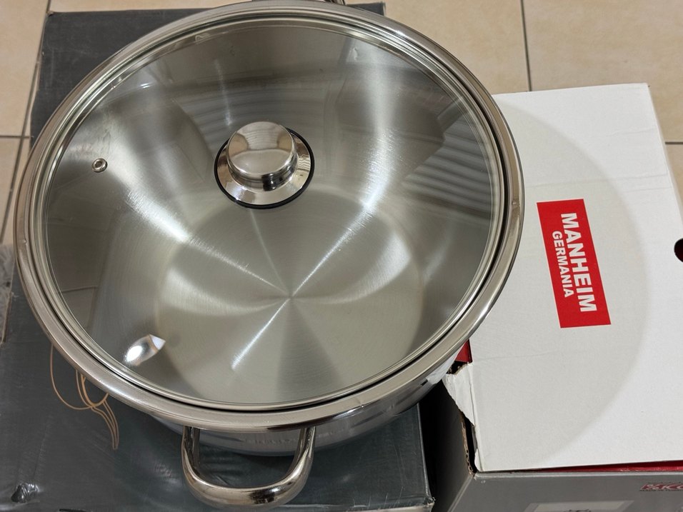 30 cm  Paslanmaz Çelik Derin Tencere - Görsel 2