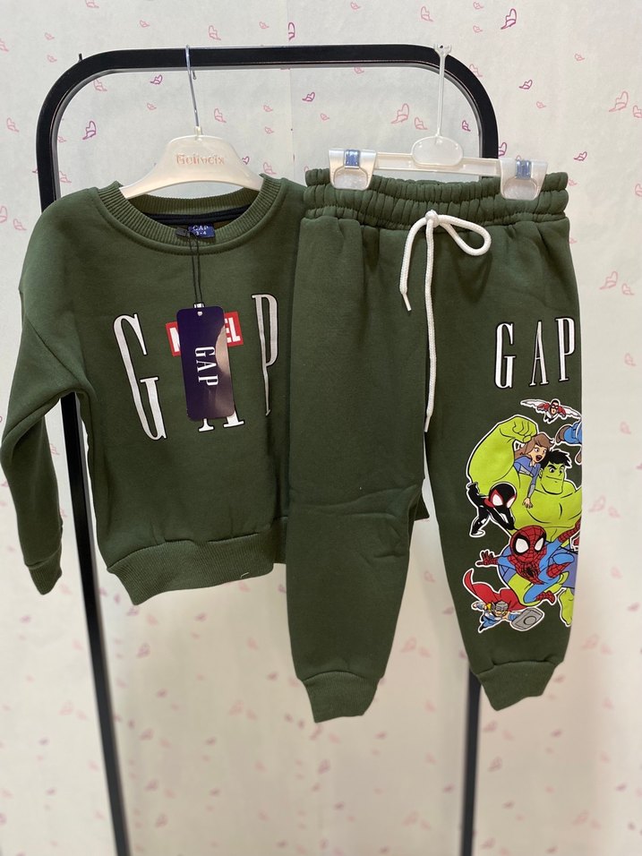 Marvel Baskılı Yeşil Erkek Çocuk Eşofman Takımı - Görsel 3