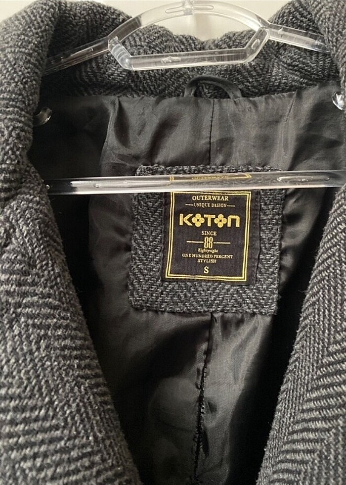 Koton Erkek Kaşe Kaban - Görsel 2