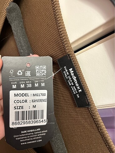 m Beden Kahverengi Uzun Kollu Basic Mini Kadın Elbise M Beden