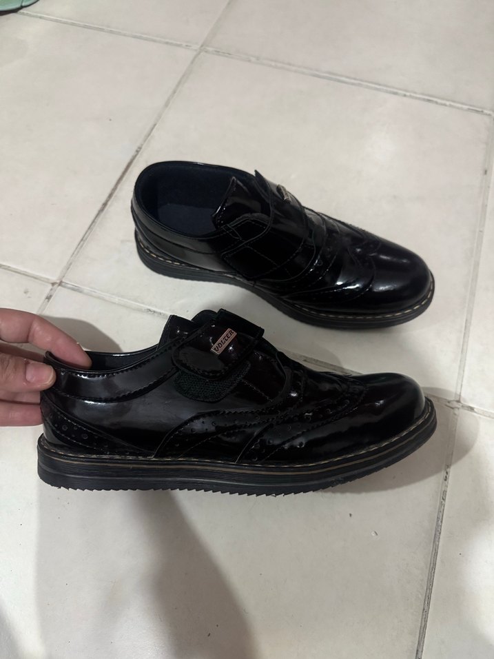 Siyah Erkek Çocuk Goth Özel Ayakkabı - Görsel 3