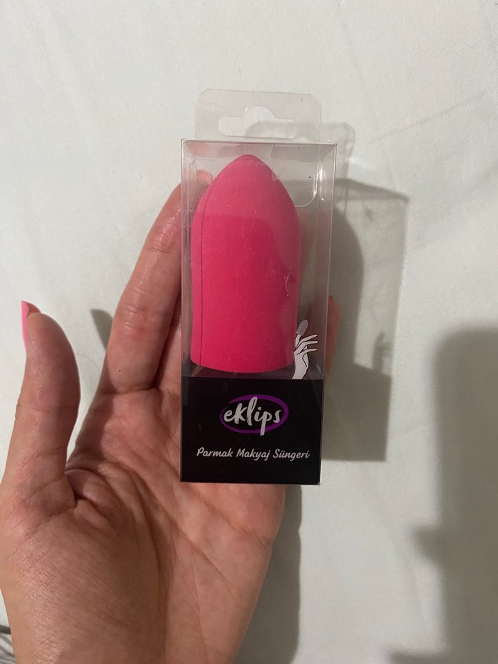 Eklips Parmak Makyaj Süngeri Pembe - Görsel 3