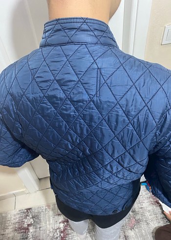 Mavi Burberry Ceket - Görsel 16