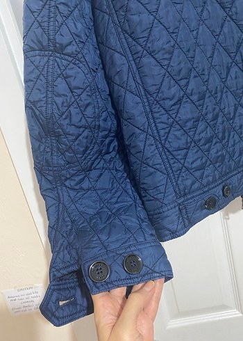 Mavi Burberry Ceket - Görsel 3