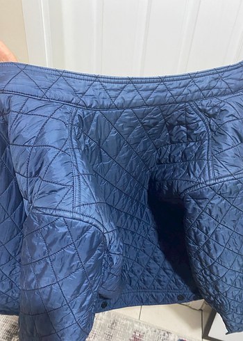 Mavi Burberry Ceket - Görsel 10