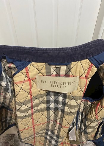 Mavi Burberry Ceket - Görsel 9