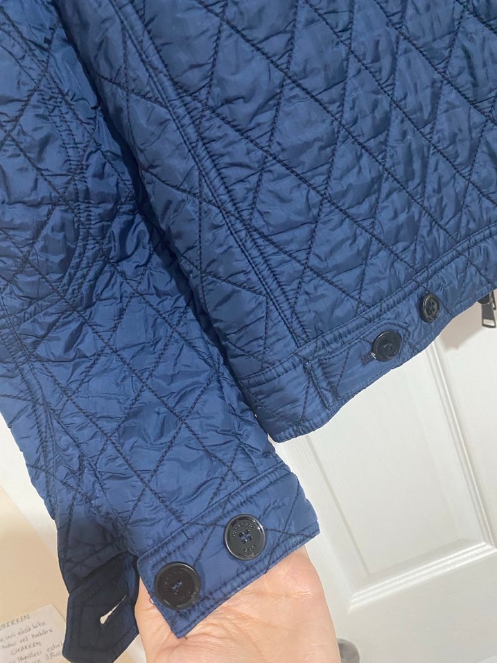 Mavi Burberry Ceket - Görsel 4