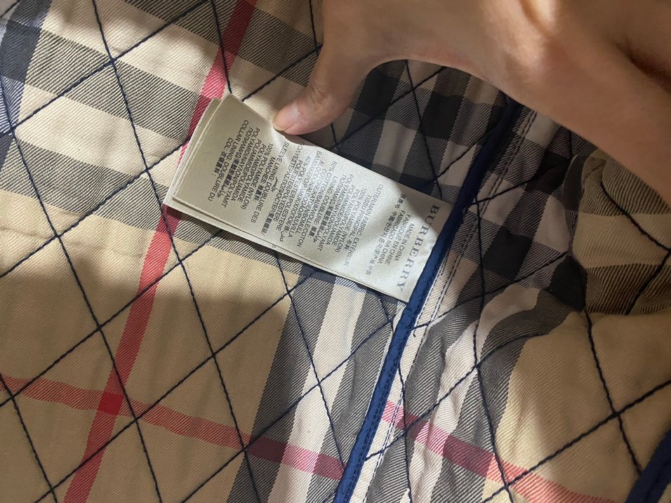 Mavi Burberry Ceket - Görsel 5