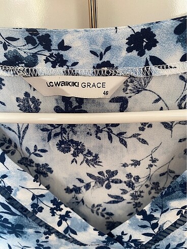 V yaka desenli bluz - Görsel 6