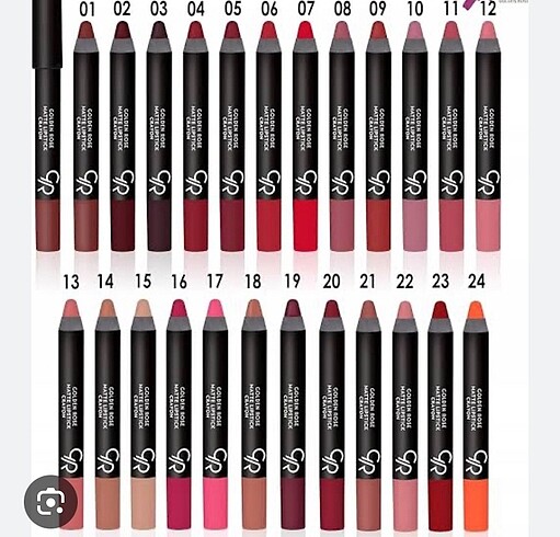 Golden rose matte lipstick crayon - Görsel 6