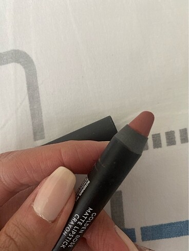 Golden rose matte lipstick crayon - Görsel 5