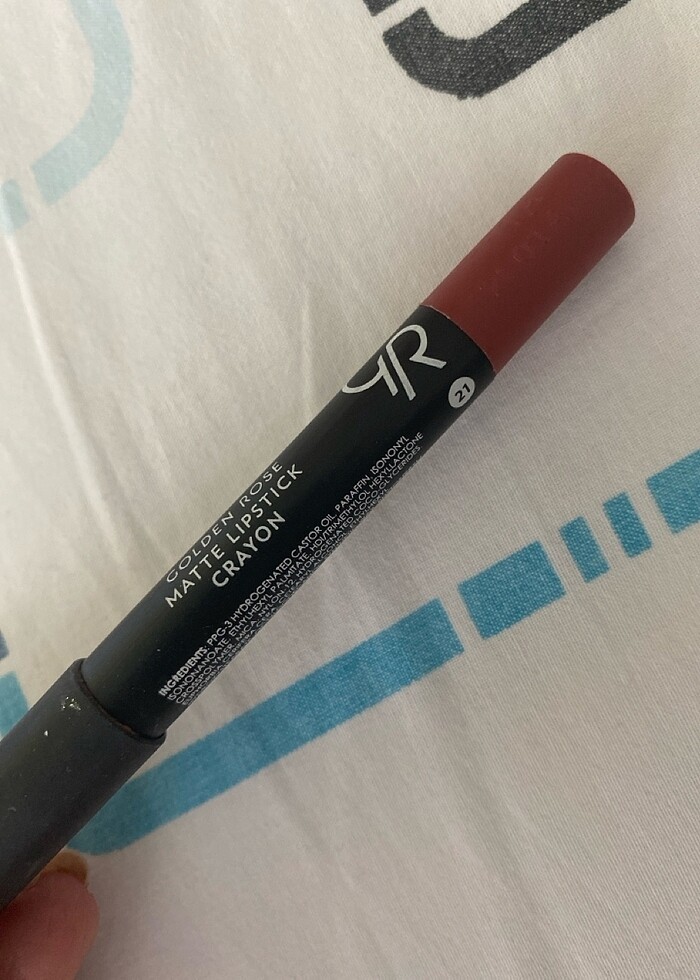 Golden rose matte lipstick crayon - Görsel 2