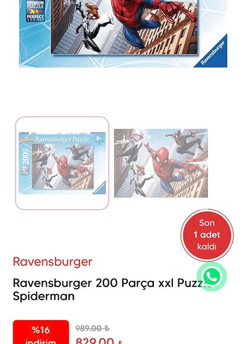 Ravensburger Spider-Man Puzzle - Görsel 2