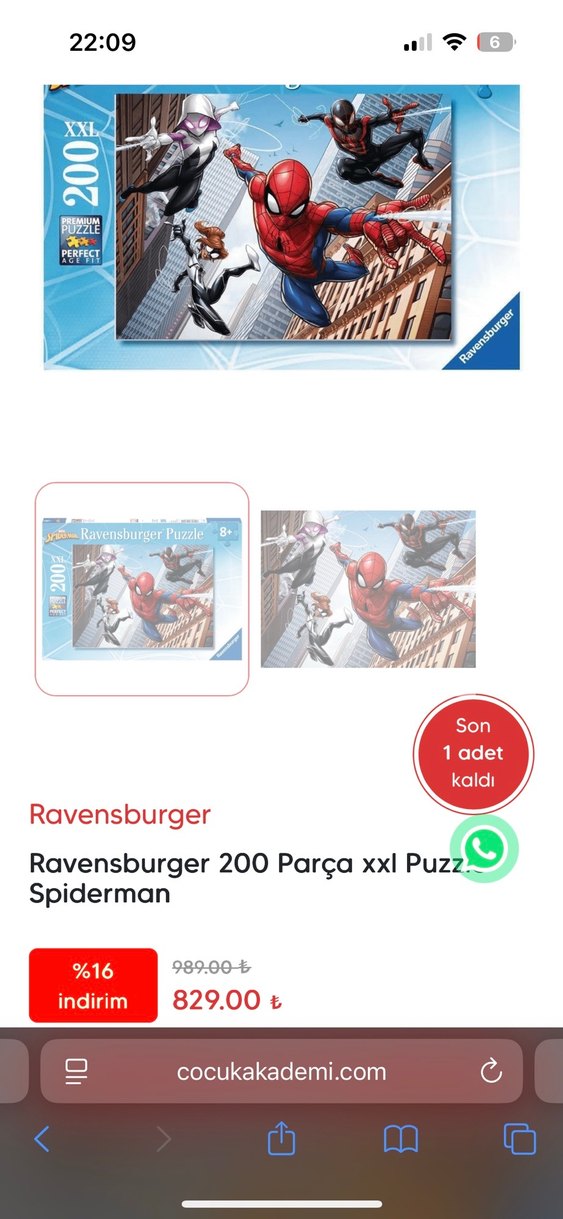 Ravensburger Spider-Man Puzzle - Görsel 2