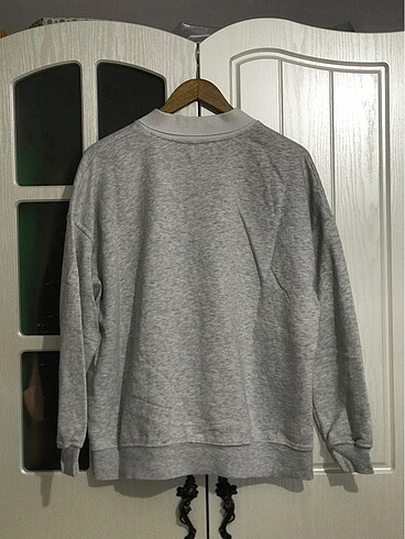 Diğer Gri yazılı sweatshirt