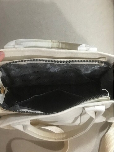 Beden beyaz Renk The tote bag krem rengi çanta