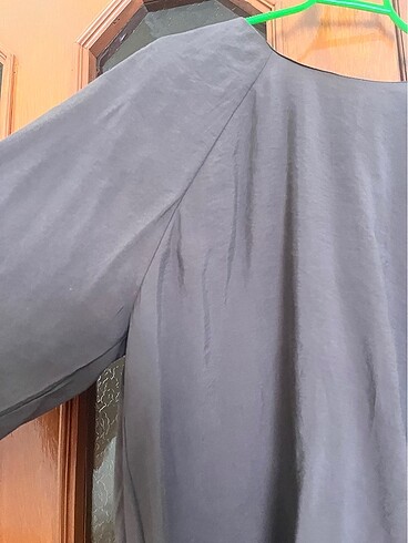 diğer Beden Kahverengi şifon bağcıklı tunik