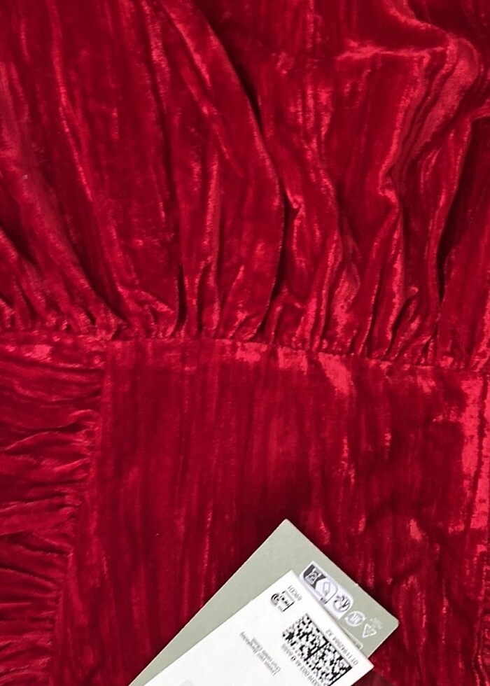 Hm kadife elbise - Görsel 3