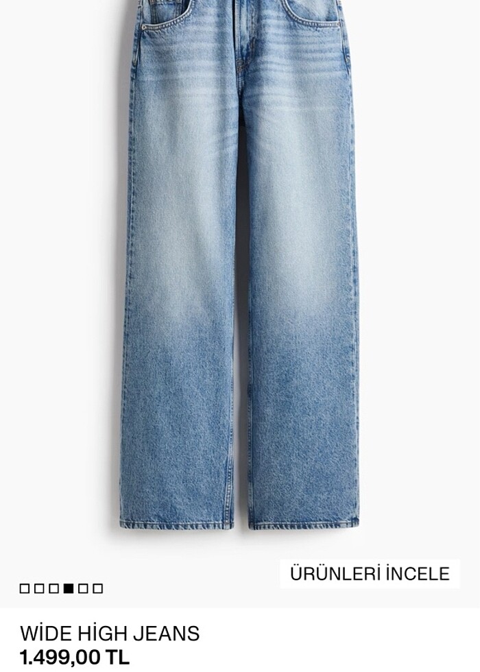 hm wide high leg - Görsel 2