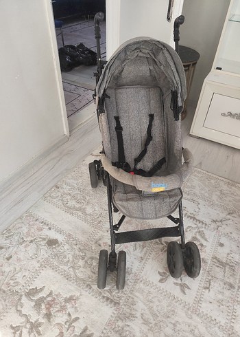 baston Bebek Arabası Gri Bebek Arabası Hafif ve Katlanabilir