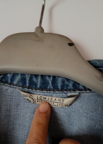 LC Waikiki Nakışlı Gri Kadın Denim Ceket