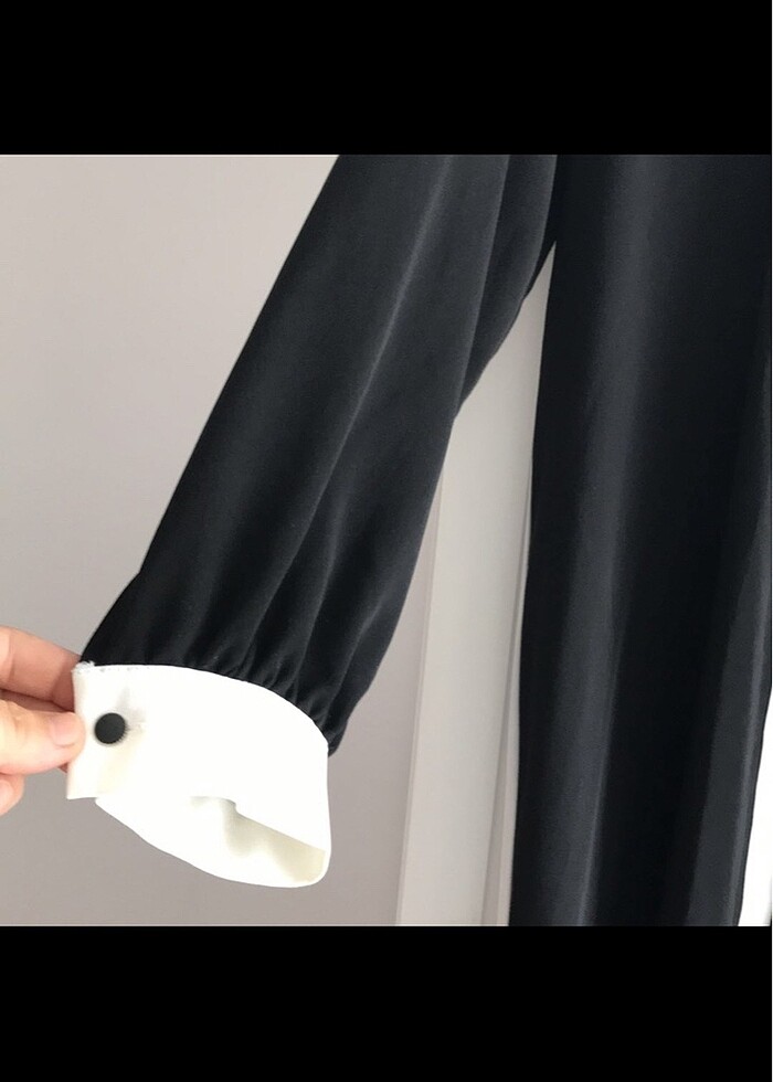 Arkası tül detaylı tunik - Görsel 3