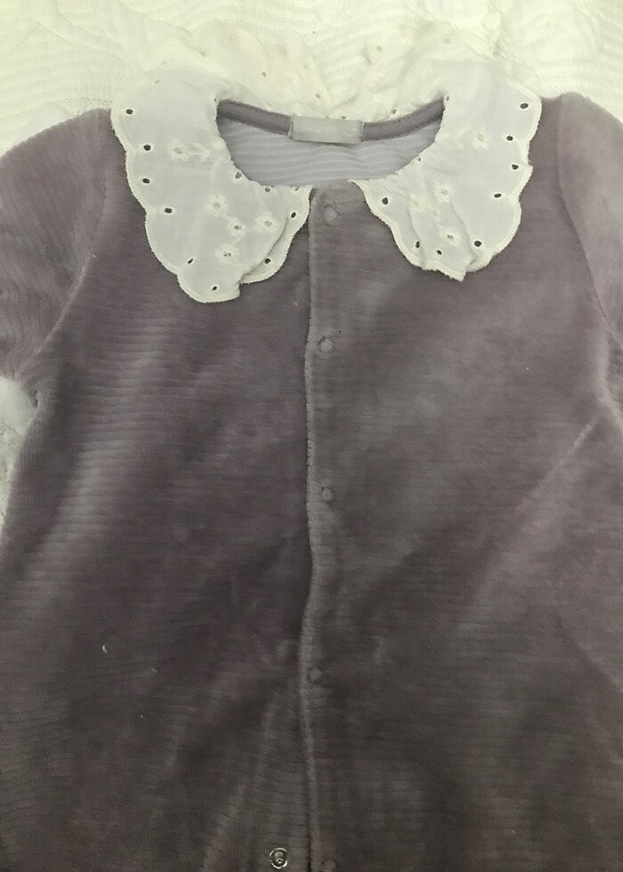 9-12 ay Kadife tulum - Görsel 2