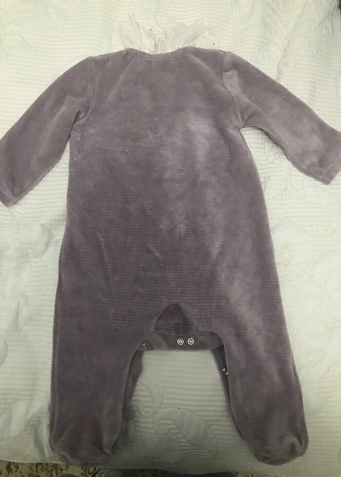 9-12 ay Kadife tulum - Görsel 4