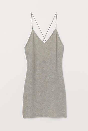 H&M Simli Mini Elbise