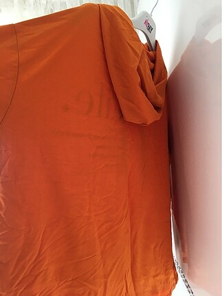 xl Beden turuncu Renk Kapşonlu mevsimlik kazak