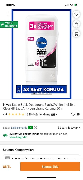 Stik deodarant