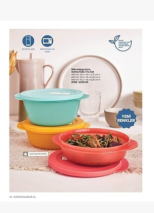 Tupperware mikrodalga kabi 3lu