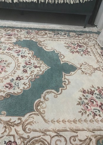 Çok Renkli Pastel Desenli Klasik Halı örtüsü