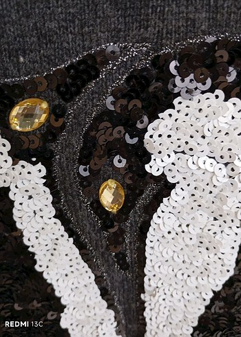 Gri Kadın Triko Uzun Kollu Kazak - Görsel 4