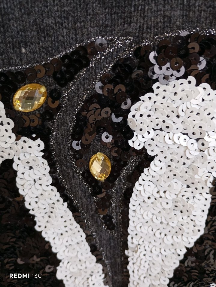 Gri Kadın Triko Uzun Kollu Kazak - Görsel 4