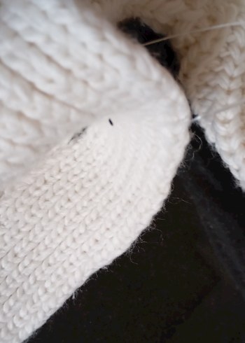 Bohem Tarzı Beyaz Örgü Kadın Hırka - Görsel 14