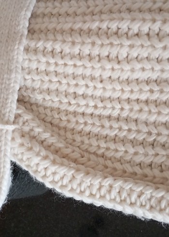 Bohem Tarzı Beyaz Örgü Kadın Hırka - Görsel 7