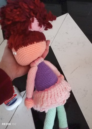 Renkli Örgü Bebek Oyuncak - Görsel 13